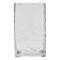 Hello Honey® 8" Clear Rectangular Hammered Glass Vase